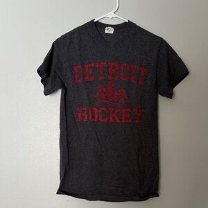 Detroit Hockey Graphic T-Shirt - Black